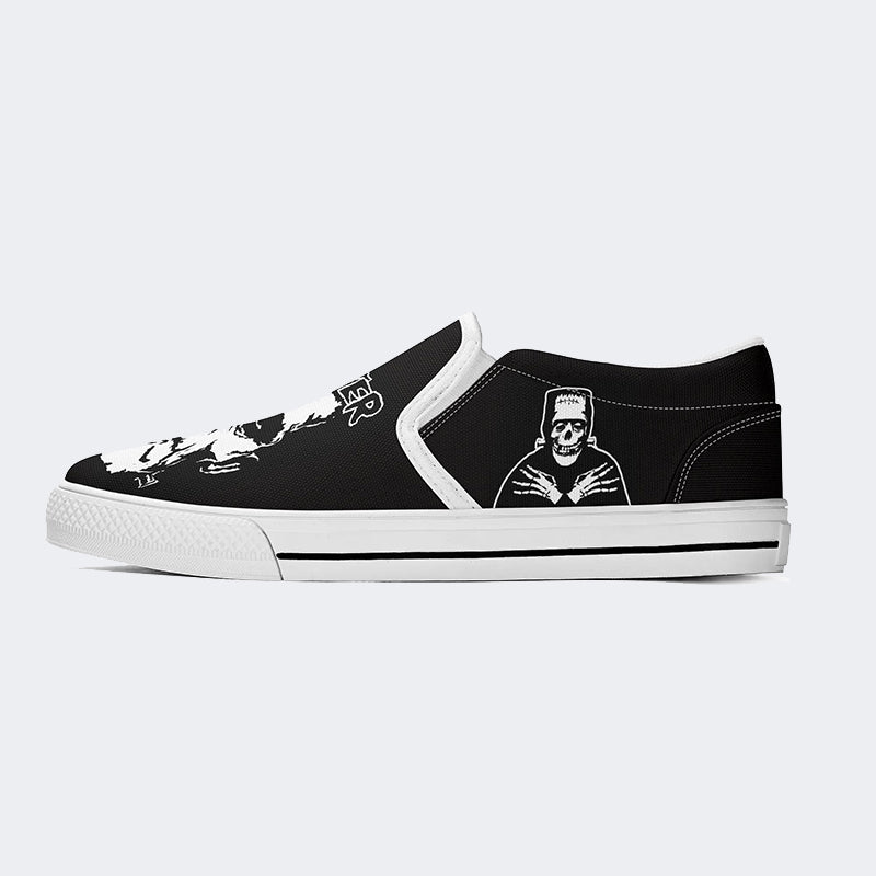 Chaussures unisexes à enfiler Monster Skull 