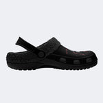 Gothic Dark Blood Palm - Fur Lined Slippers/Sandals