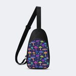 Neon Color Mushroom Print - Chest Bag