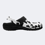 Cow Spot Print - Fur Lined Slippers/Sandals