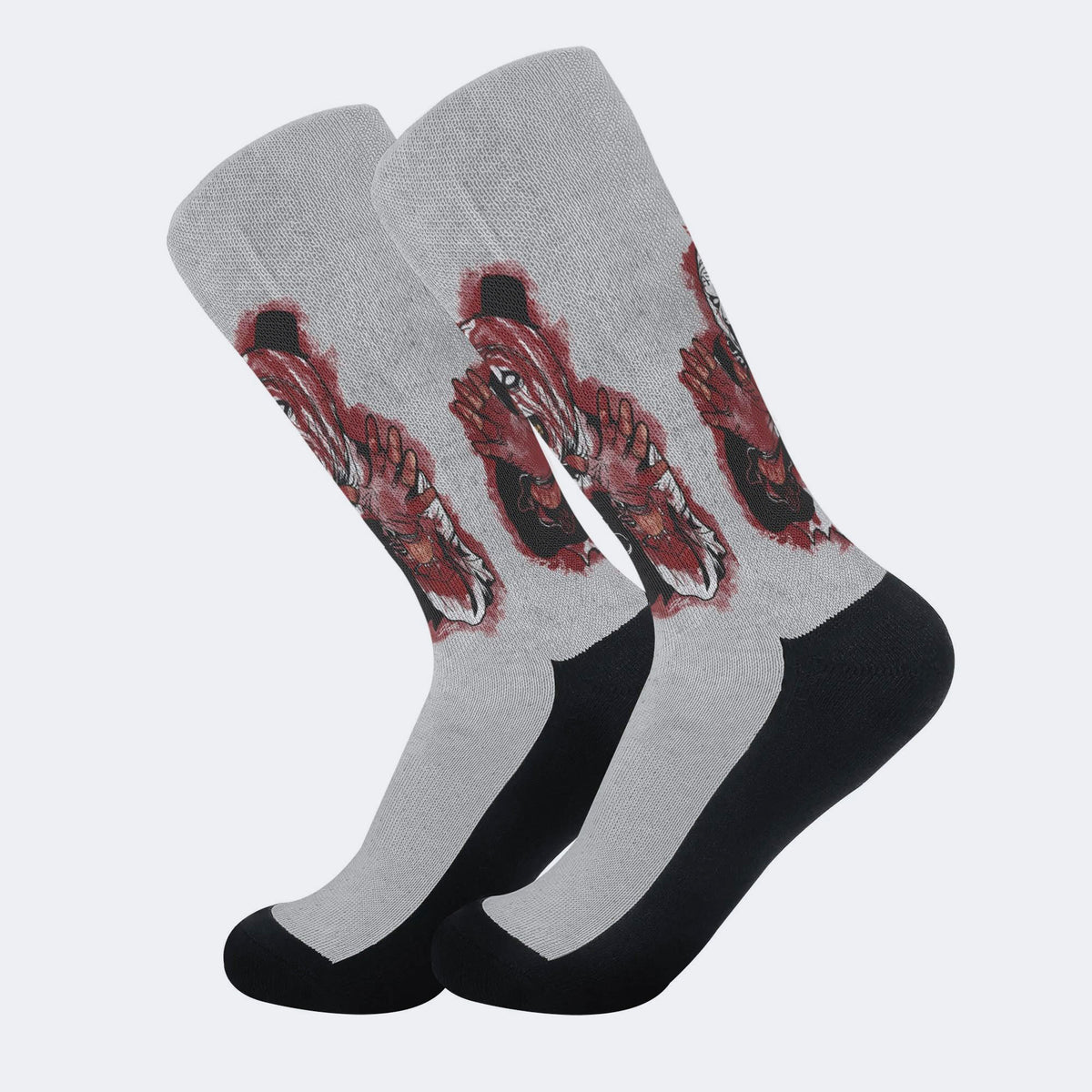 Unisex Horror Print - Crew Socks