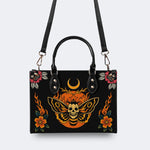 Flaming Death Moth - Leather Handbag
