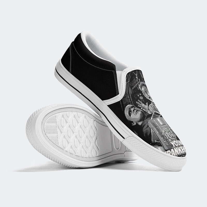 There Wolf There Castle Print - Slip On Shoes