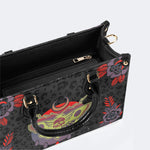 Classic Death Moth Print - Leather Handbag