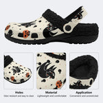 Cute Halloween Kitten - Fur Lined Slippers/Sandals