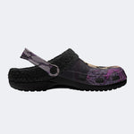 Purple Smoke Skull - Fur Lined Slippers/Sandals