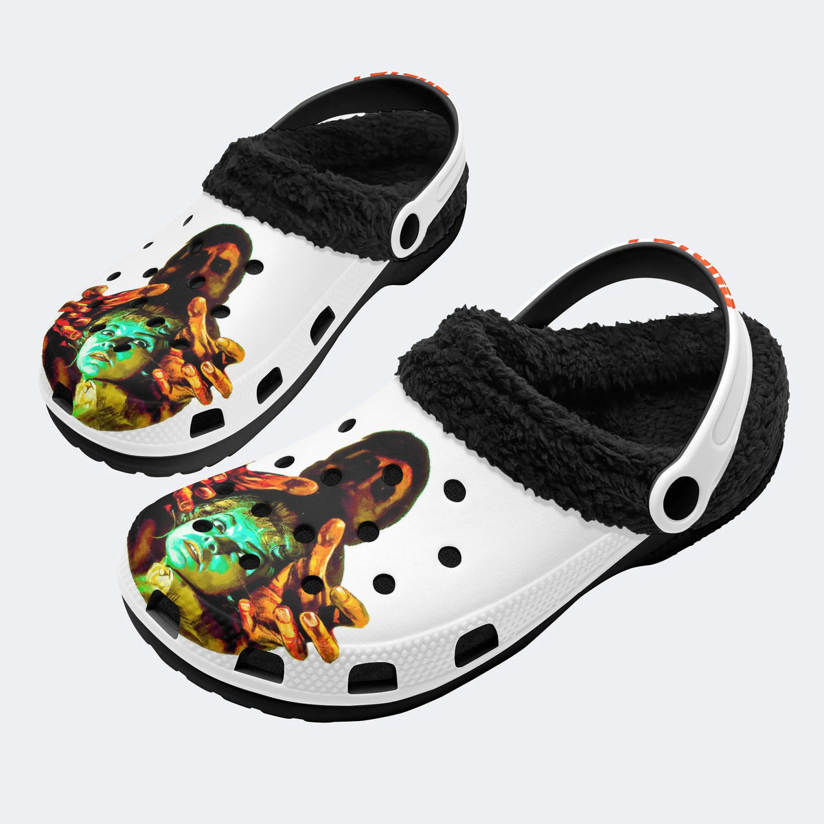 Horror Graphic - Fur Lined Slippers