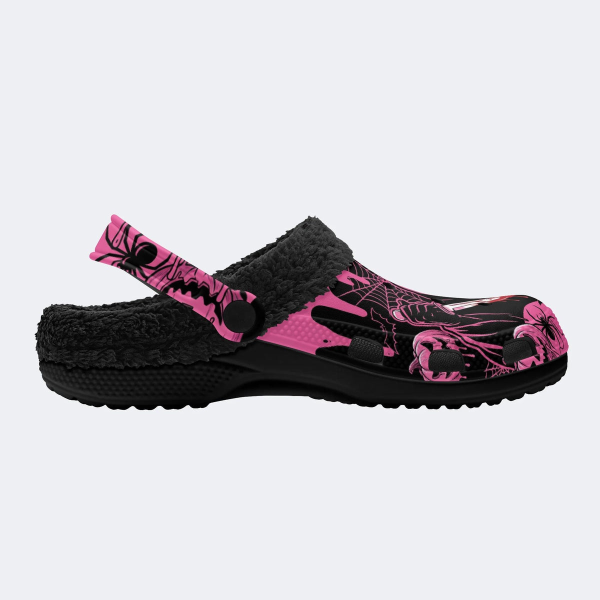 Spooky Pink Ghostface - Fur Lined Slippers/Sandals