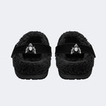 Blood Mouth Bat Skull - Fur Lined Slippers/Sandals