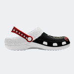 Horror Movie Vintage Print - Fur Lined Slippers/Sandals
