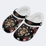 Wild West Skull Print - Removable Fur Lined Slippers/Sandals