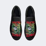 Unisex Retro Rock Print - Slip On Shoes