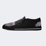 Grow From Darkness Skull Print - Slip On Shoes