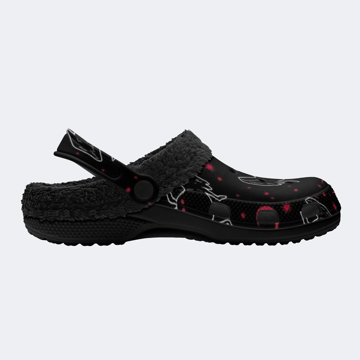 Spooky Witch Star‑Fur Lined Slippers Sandals