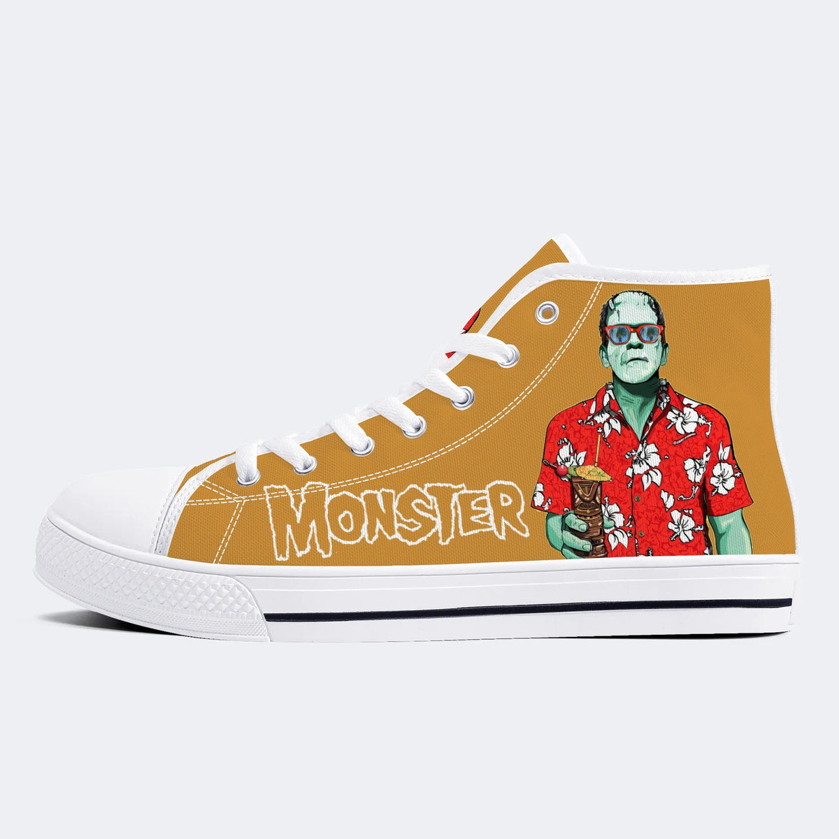 Unisex Monster Print - High Top aus Canvas