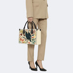 Three-Legged Golden Crow - Leather Handbag