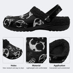 Sketch Skulls - Fur Lined Slippers/Sandals