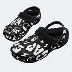Street Graffiti - Fur Lined Slippers/Sandals