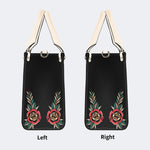 Death Moth Vintage Print - Leather Handbag