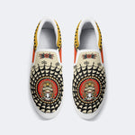 Retro Frog And Skull Print - Slip On Shoes