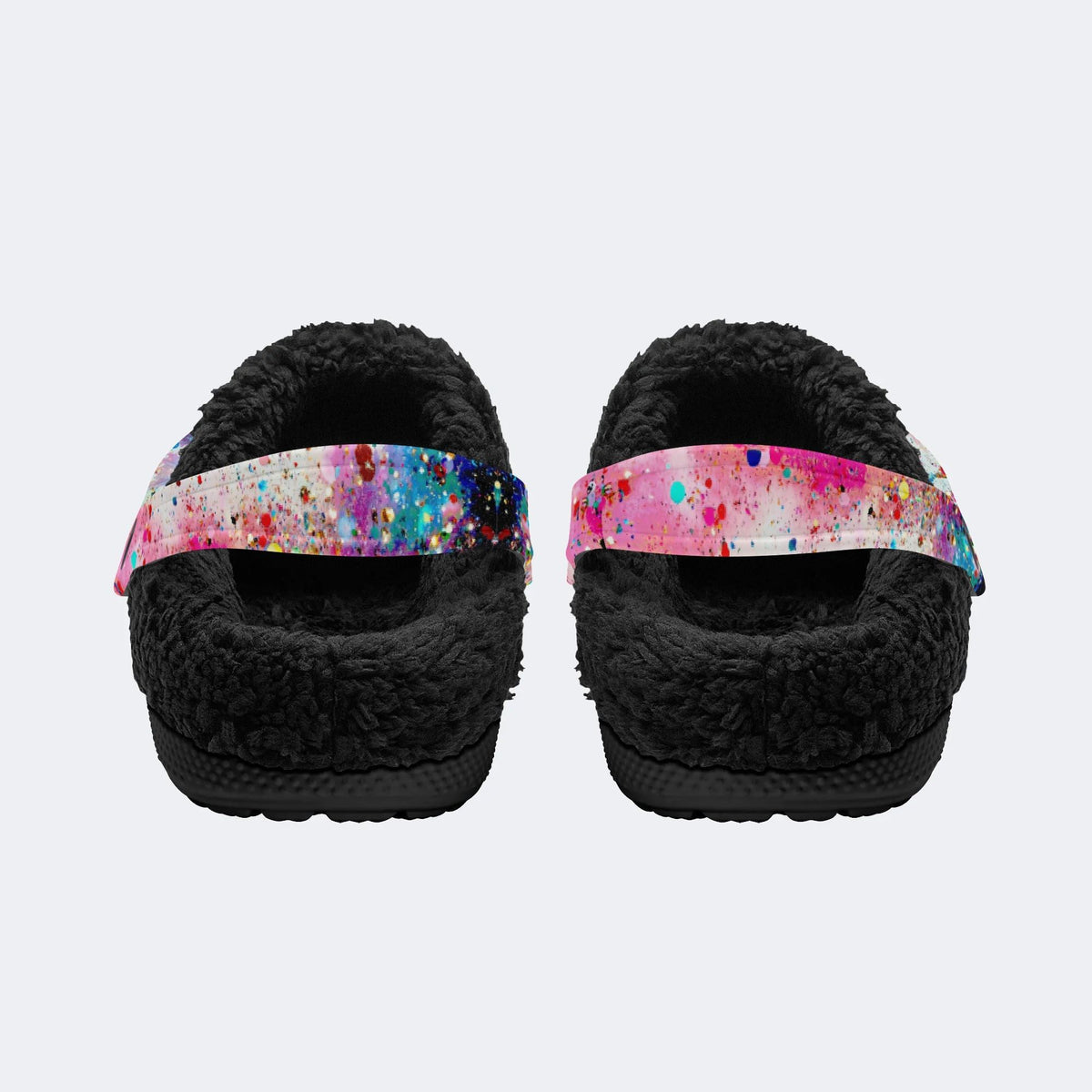 Colorful Fish And Starfish - Fur Lined Slippers/Sandals
