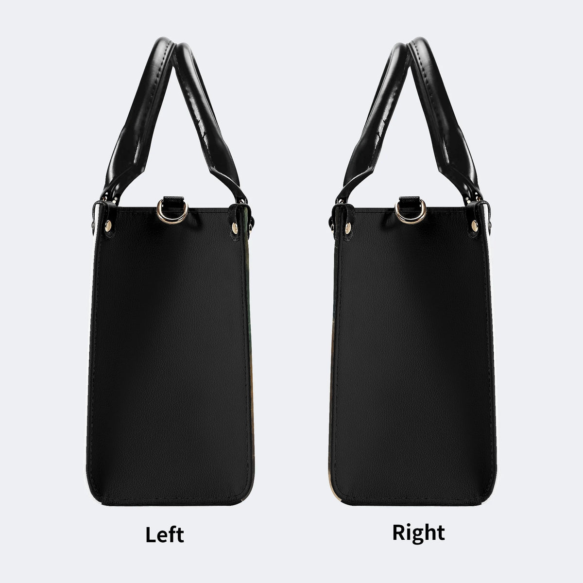 Artistic Cats Print - Leather Handbag