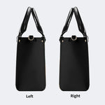 Artistic Cats Print - Leather Handbag