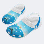 Deep Sea Shark - Fur Lined Slippers/Sandals