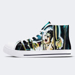 Horror Movie Vintage Graphic Print - High Top Canvas