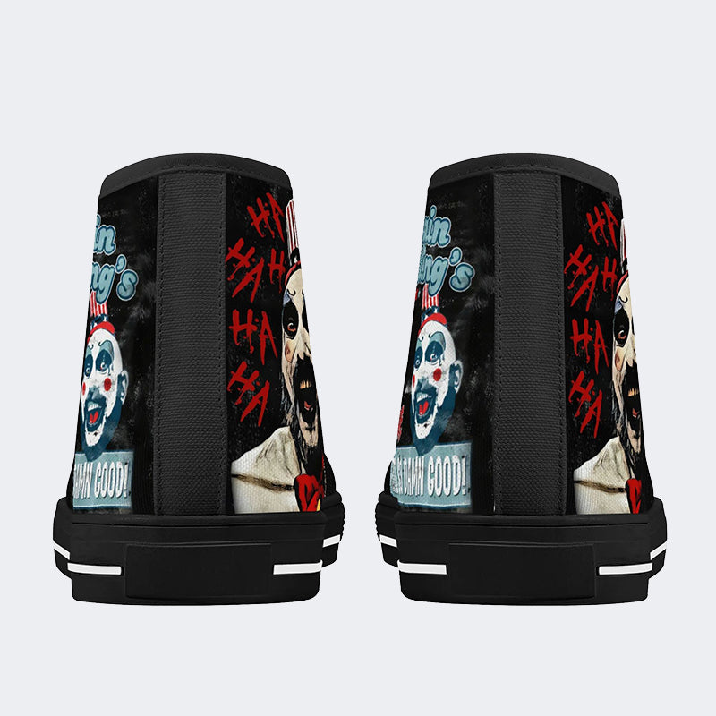 Unisex Horror-Druck - High Top Canvas