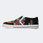 Death Moth Vintage Print - Slip On Shoes