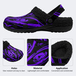 Goth Liquid Purple - Fur Lined Slippers/Sandals