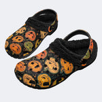 Pumpkin Lantern - Fur Lined Slippers/Sandals
