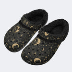 Gothic Sun Moon - Fur Lined Slippers/Sandals