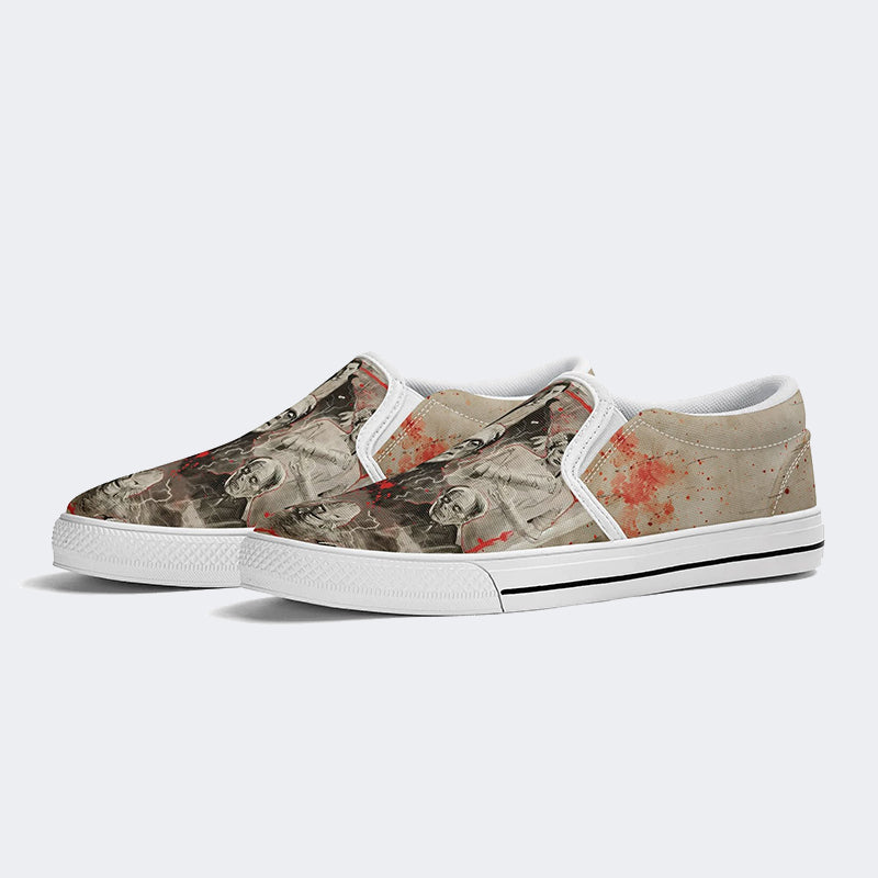 Unisex Horror Print - Slip On Shoes