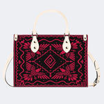 Red Eagle Totem - Leather Handbag