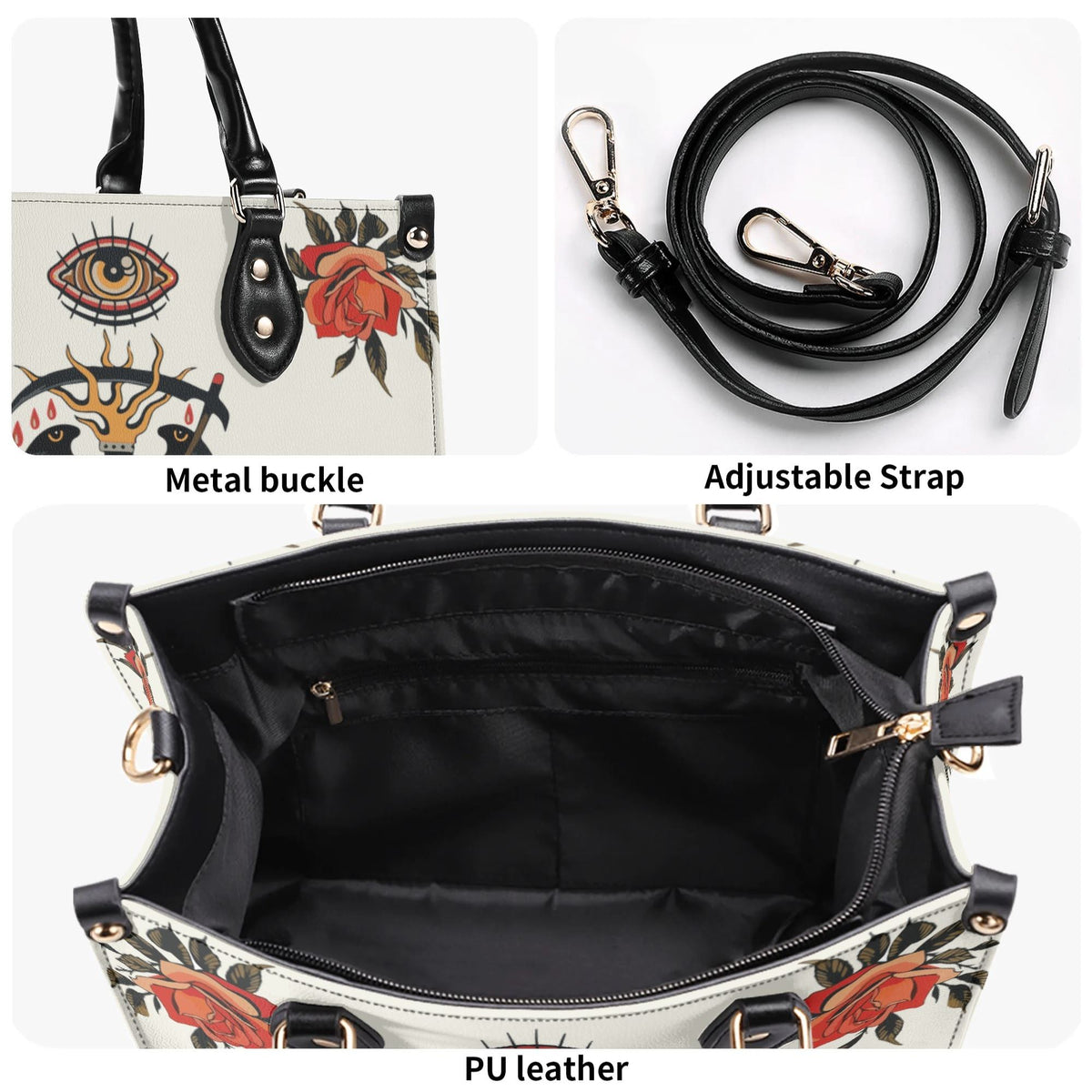 Eyes & Heart - Leather Handbag