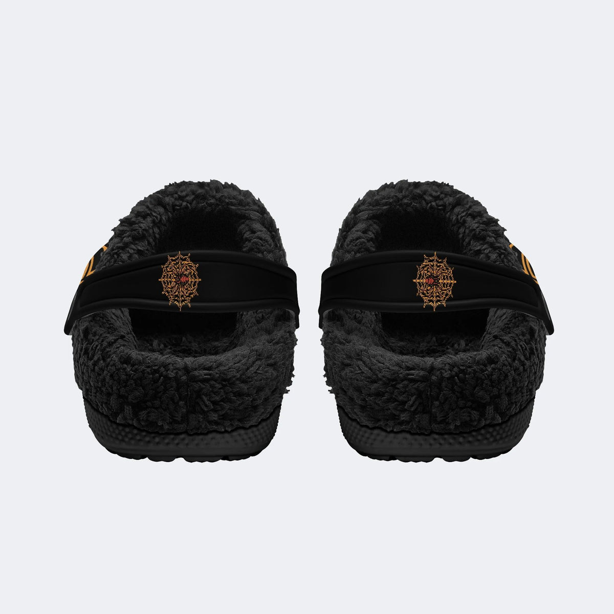 Gothic Widow Spider - Fur Lined Slippers/Sandals