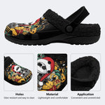 Gothmas Jack Skull - Fur Lined Slippers/Sandals