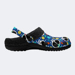 Fiesta Sugar Skull - Fur Lined Slippers/Sandals