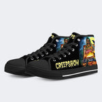 Horror Movie Vintage Graphic Print - High Top Canvas