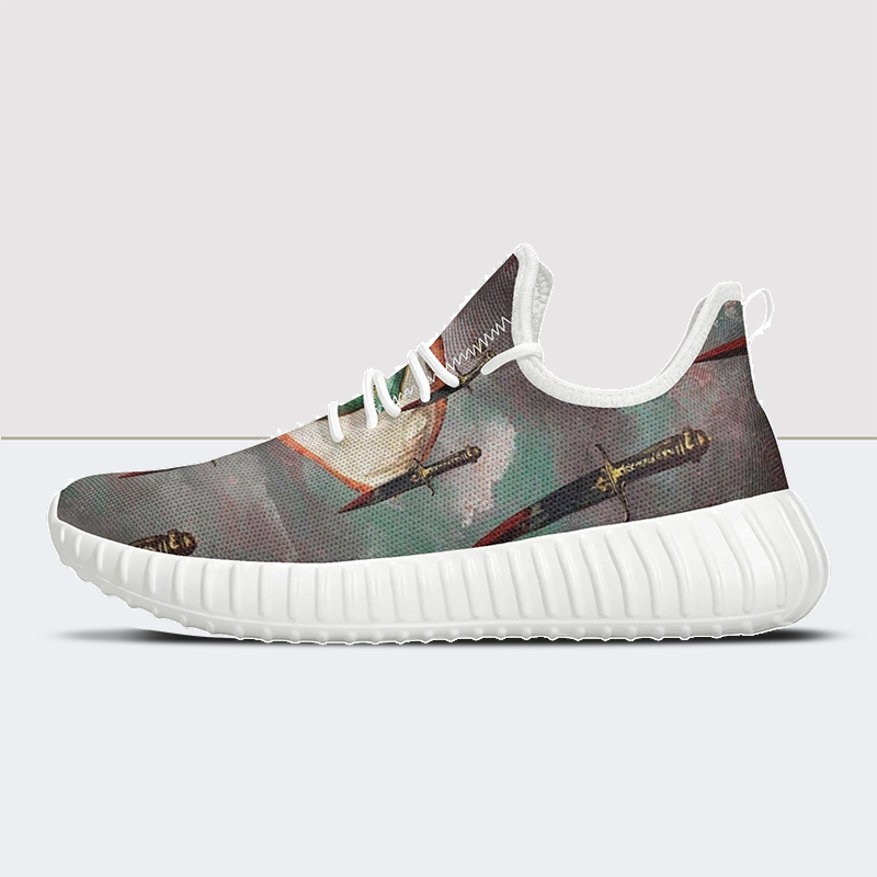 Pupil Dagger Print Mesh Knit Sneakers