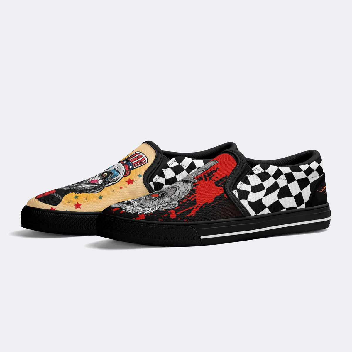 Unisex Horror Movie Print - Slip On Shoes