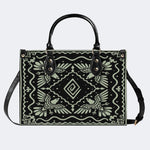 Light Green Eagle Totem - Leather Handbag