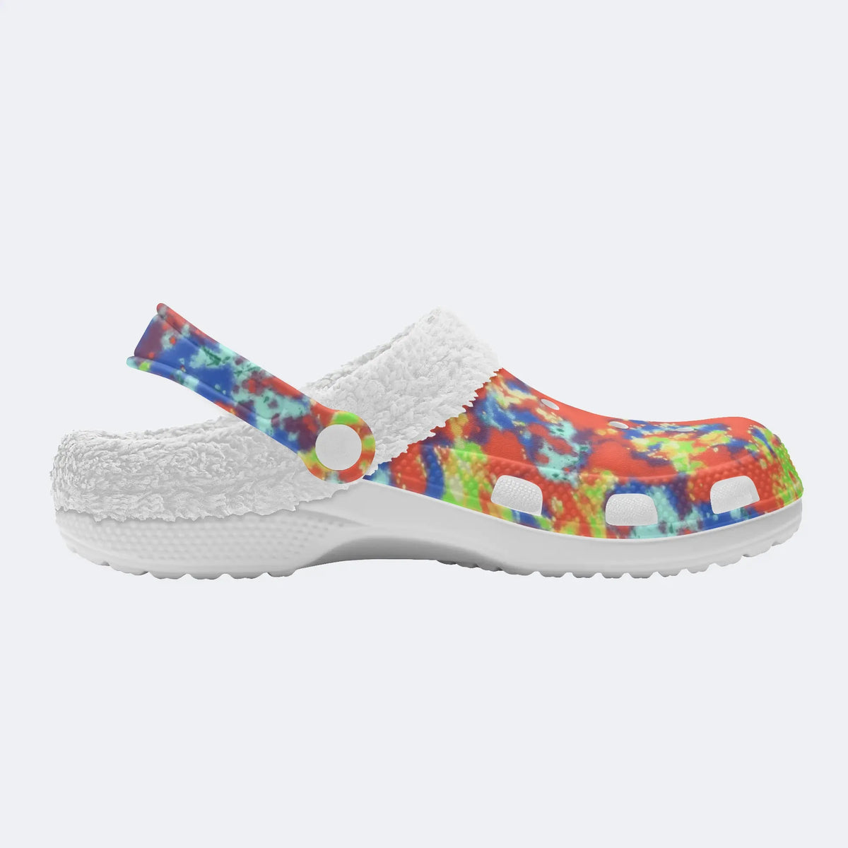 Unisex Ink Print - Fur Lined Slippers/Sandals