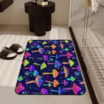 Neon Color Mushroom Print - Foot Pad
