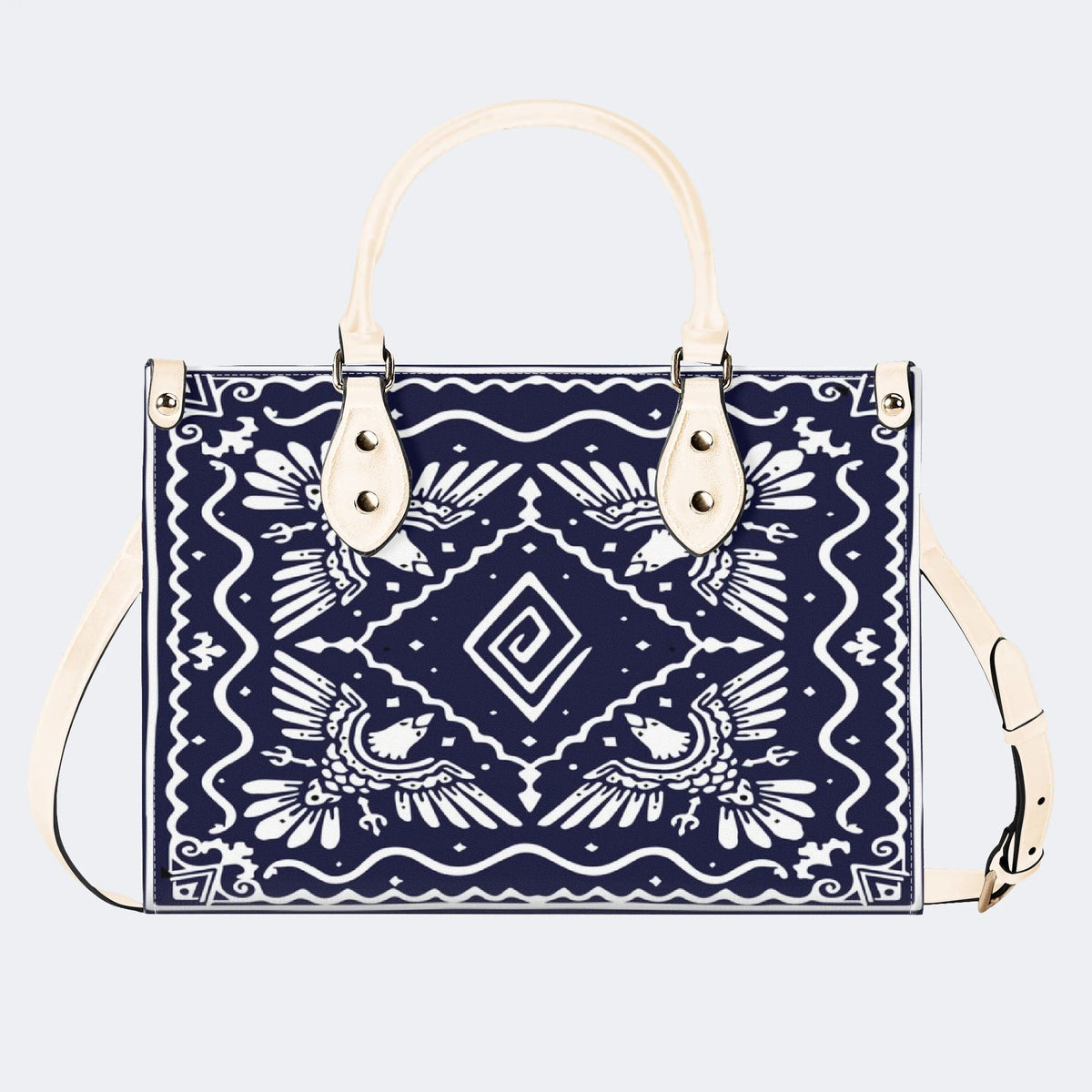 White Eagle Totem - Leather Handbag