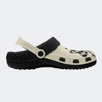 Gothic Snake Floral Rose - Fur Lined Slippers/Sandals