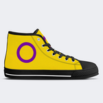 Intersex Flag High Top Canvas Shoes