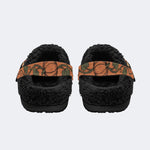 Gothic Pumpkin Witch Halloween - Fur Lined Slippers/Sandals